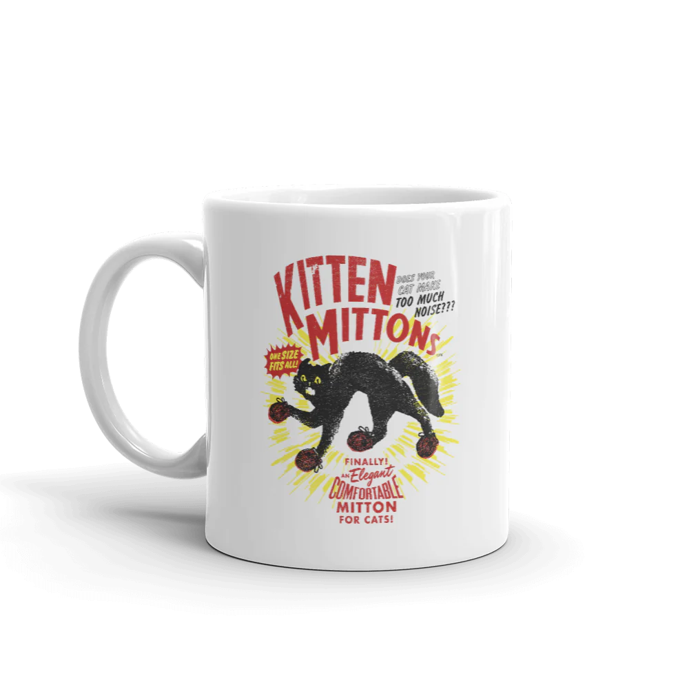 It's Always Sunny in Philadelphia Kitten Mittons White Mug - Image 3