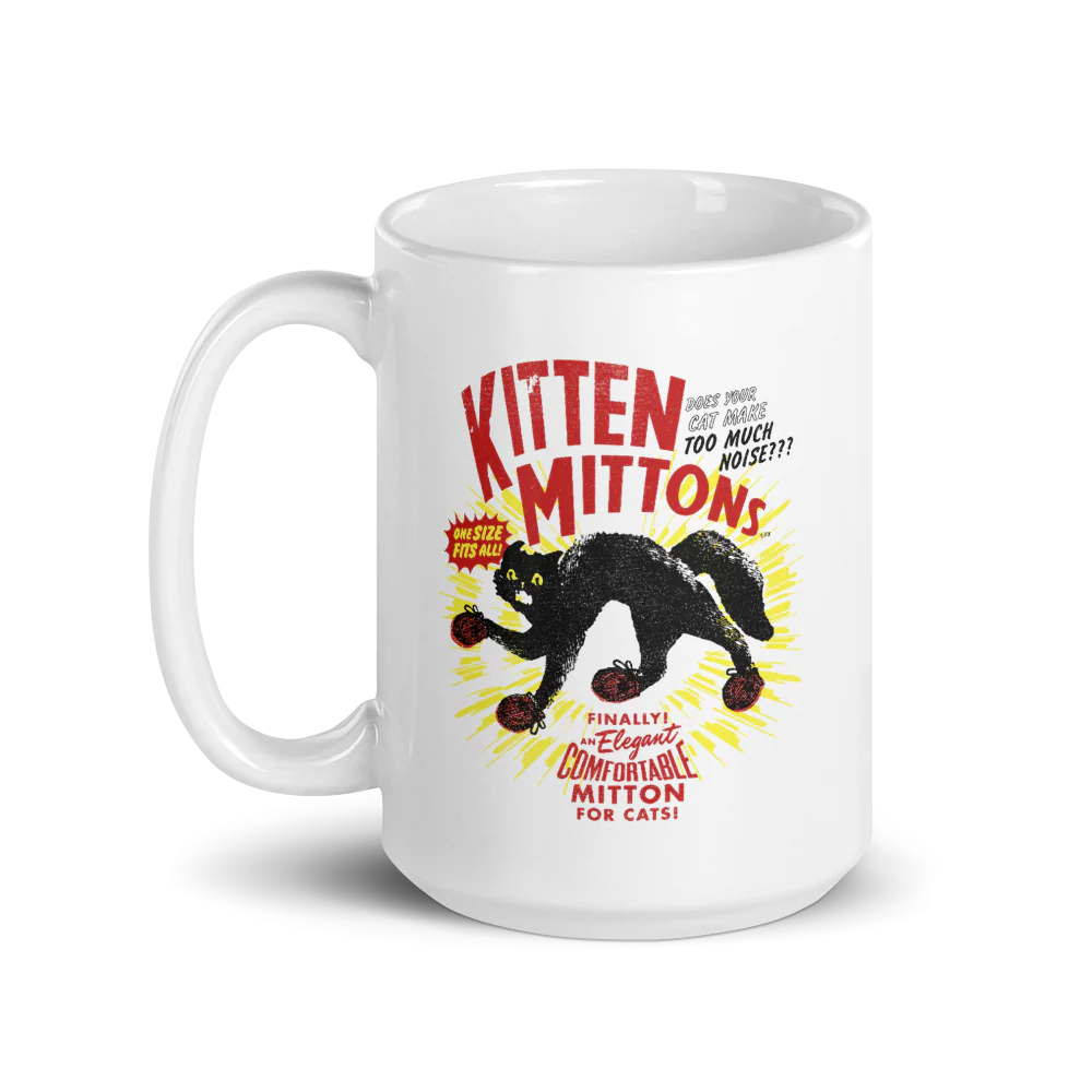 It's Always Sunny in Philadelphia Kitten Mittons White Mug - Image 4
