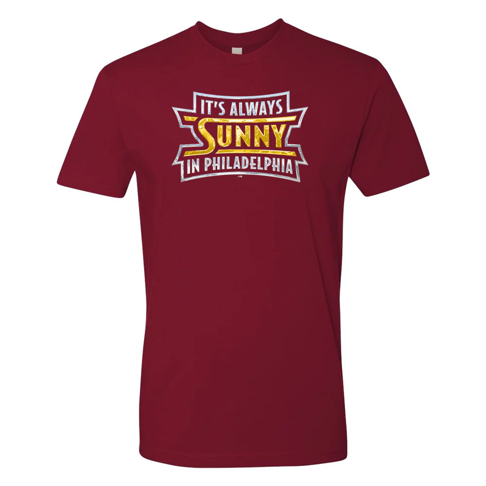 It's Always Sunny in Philadelphia Season 14 Logo Adult Short Sleeve T-Shirt - Image 3