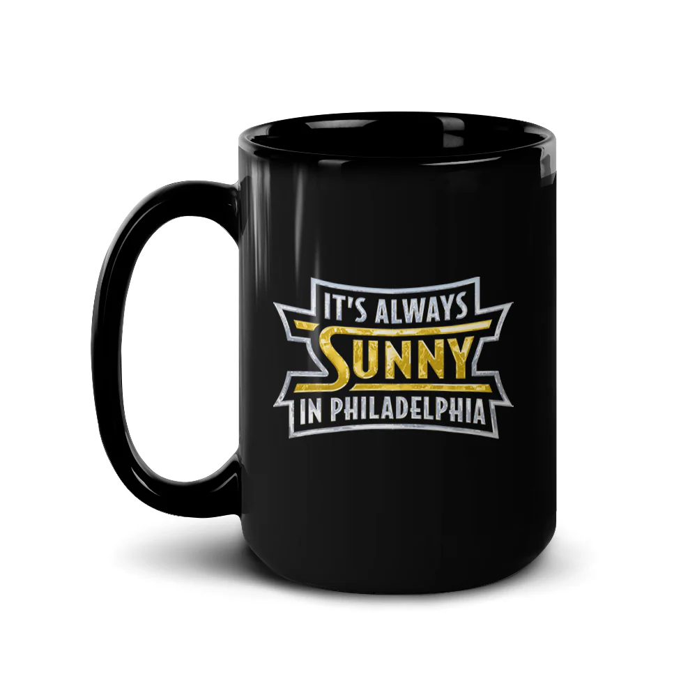 It's Always Sunny in Philadelphia Season 14 Logo Black Mug - Image 4