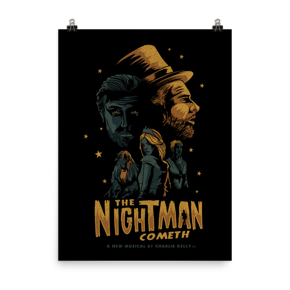 It's Always Sunny in Philadelphia The Nightman Cometh Premium Satin Poster - Image 3