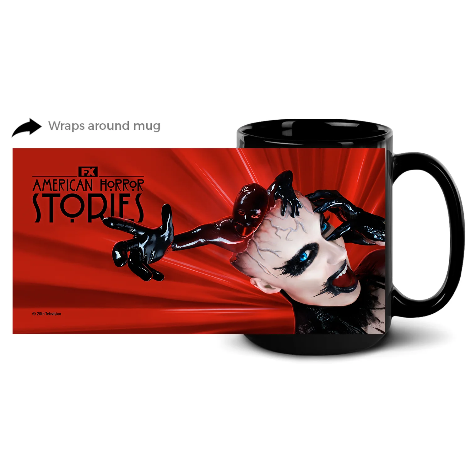 American Horror Stories Season 1 Key Art Black Mug - Image 6