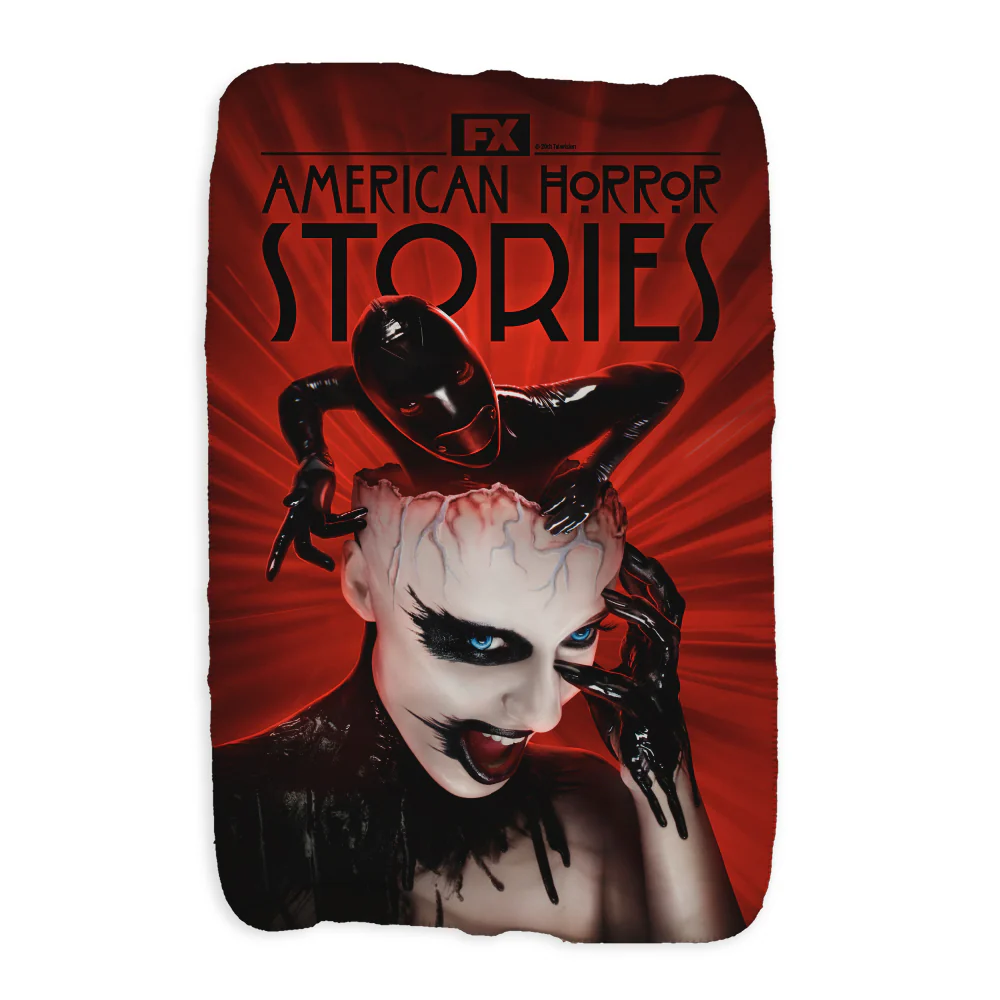American Horror Stories Season 1 Key Art Sherpa Blanket - Image 3