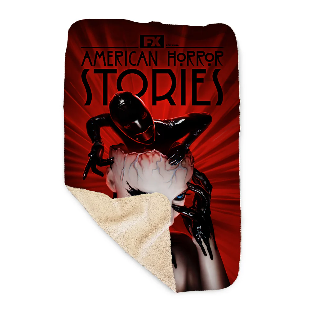 American Horror Stories Season 1 Key Art Sherpa Blanket - Image 4