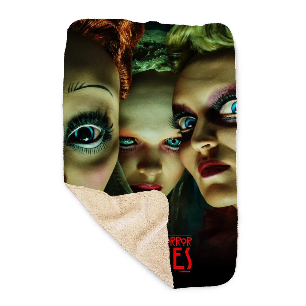 American Horror Stories Season 2 Key Art Sherpa Blanket - Image 5
