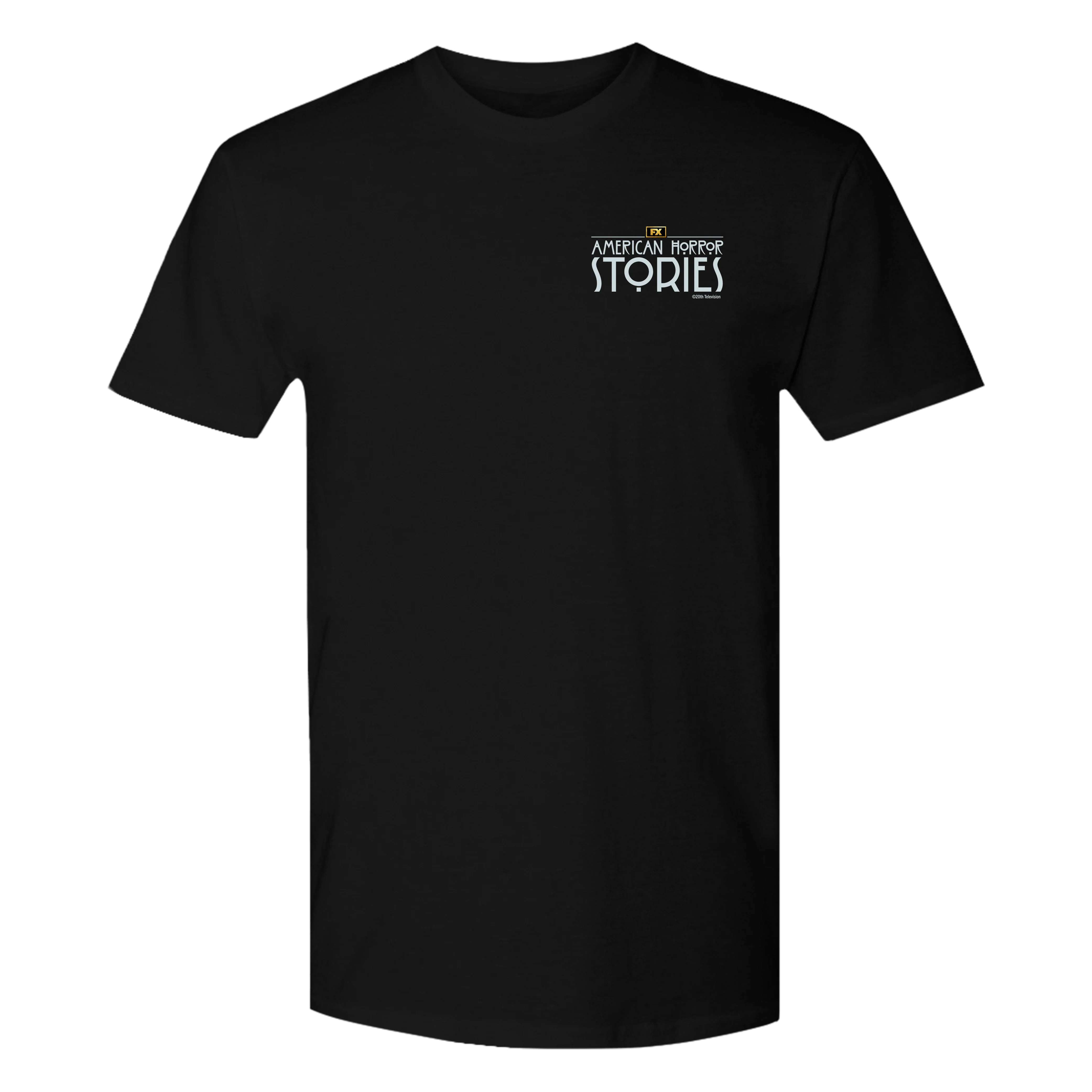 American Horror Stories Stacked Logo Adult Short Sleeve T-Shirt - Image 3