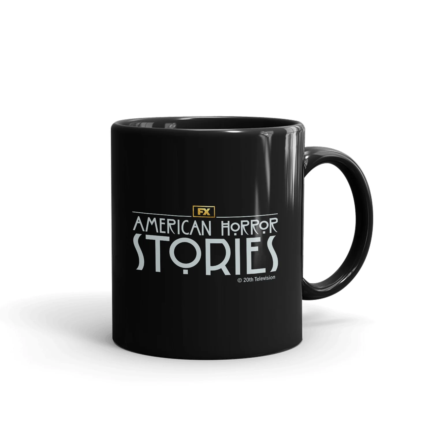 American Horror Stories Stacked Logo Black Mug - Image 4