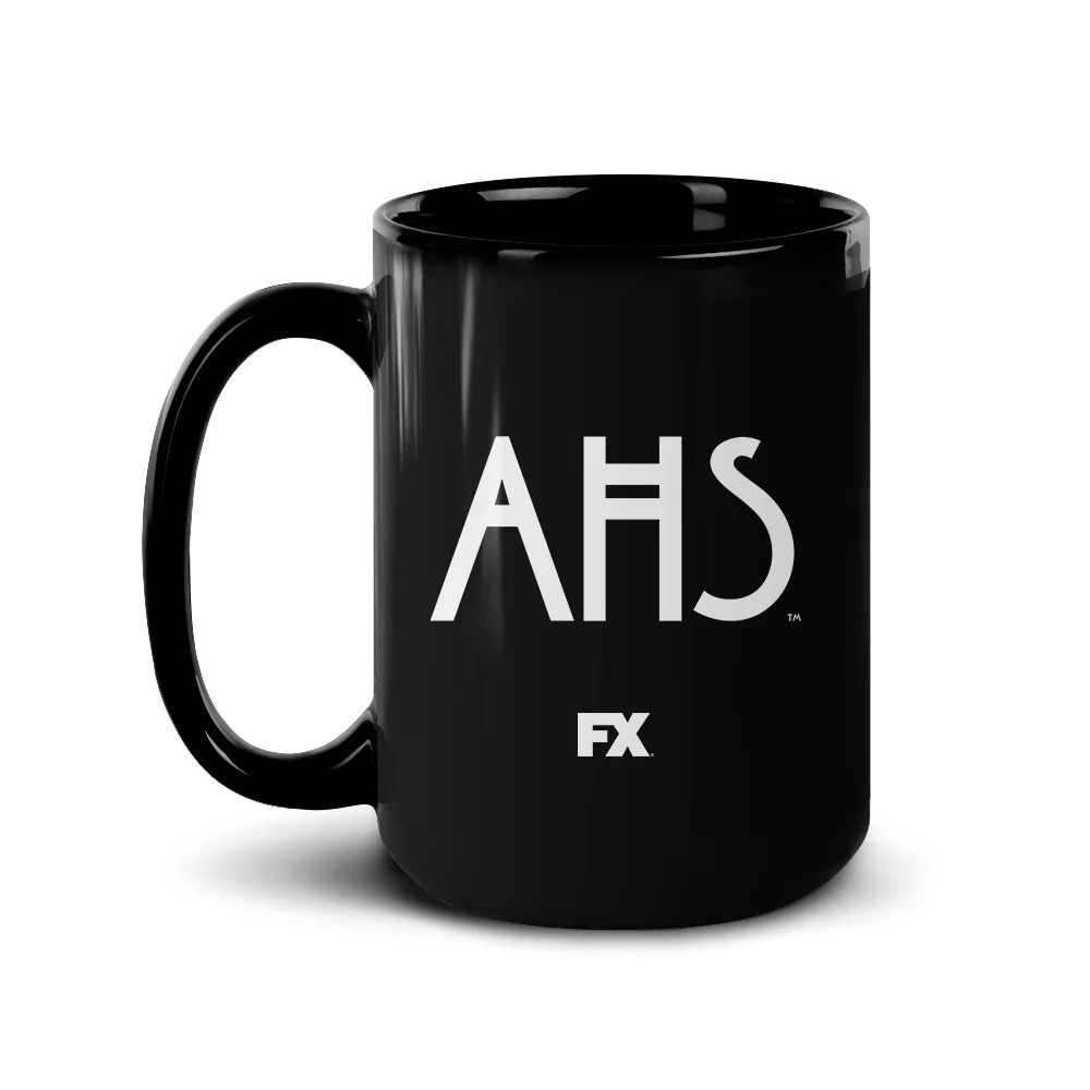 American Horror Story AHS Logo Black Mug - Image 3