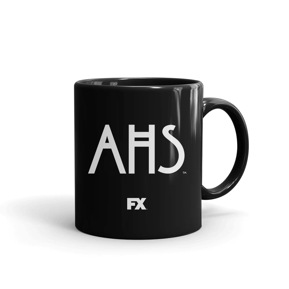 American Horror Story AHS Logo Black Mug - Image 4