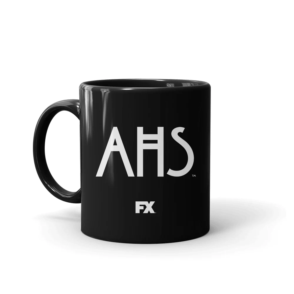 American Horror Story AHS Logo Black Mug - Image 5