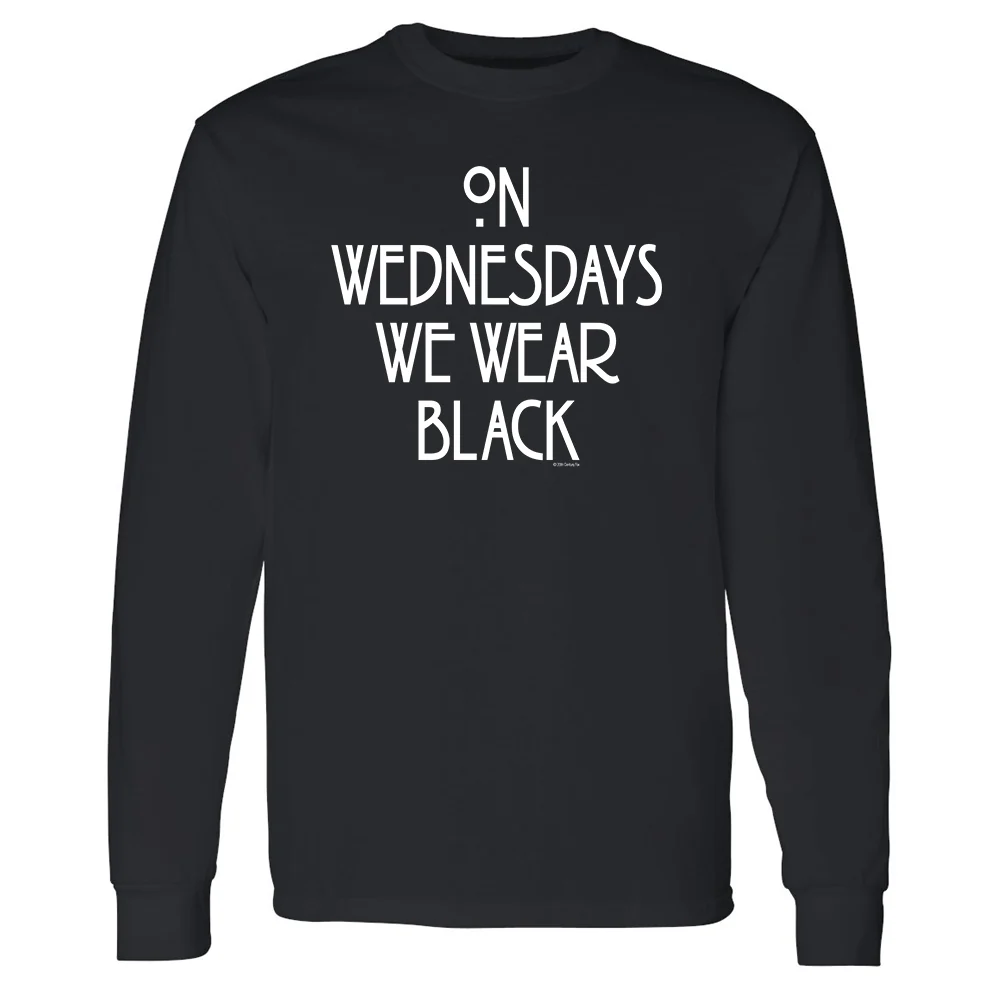American Horror Story On Wednesdays Adult Long Sleeve T-Shirt