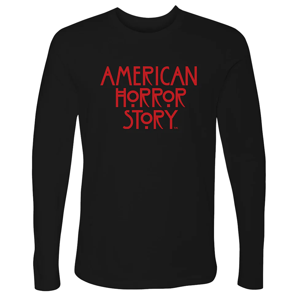 American Horror Story Stacked Logo Adult Long Sleeve T-Shirt - Image 3