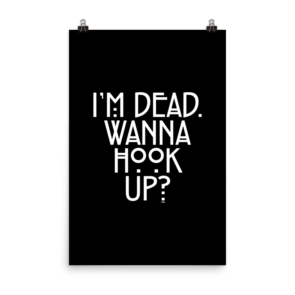 American Horror Story Wanna Hook Up Premium Satin Poster - Image 3