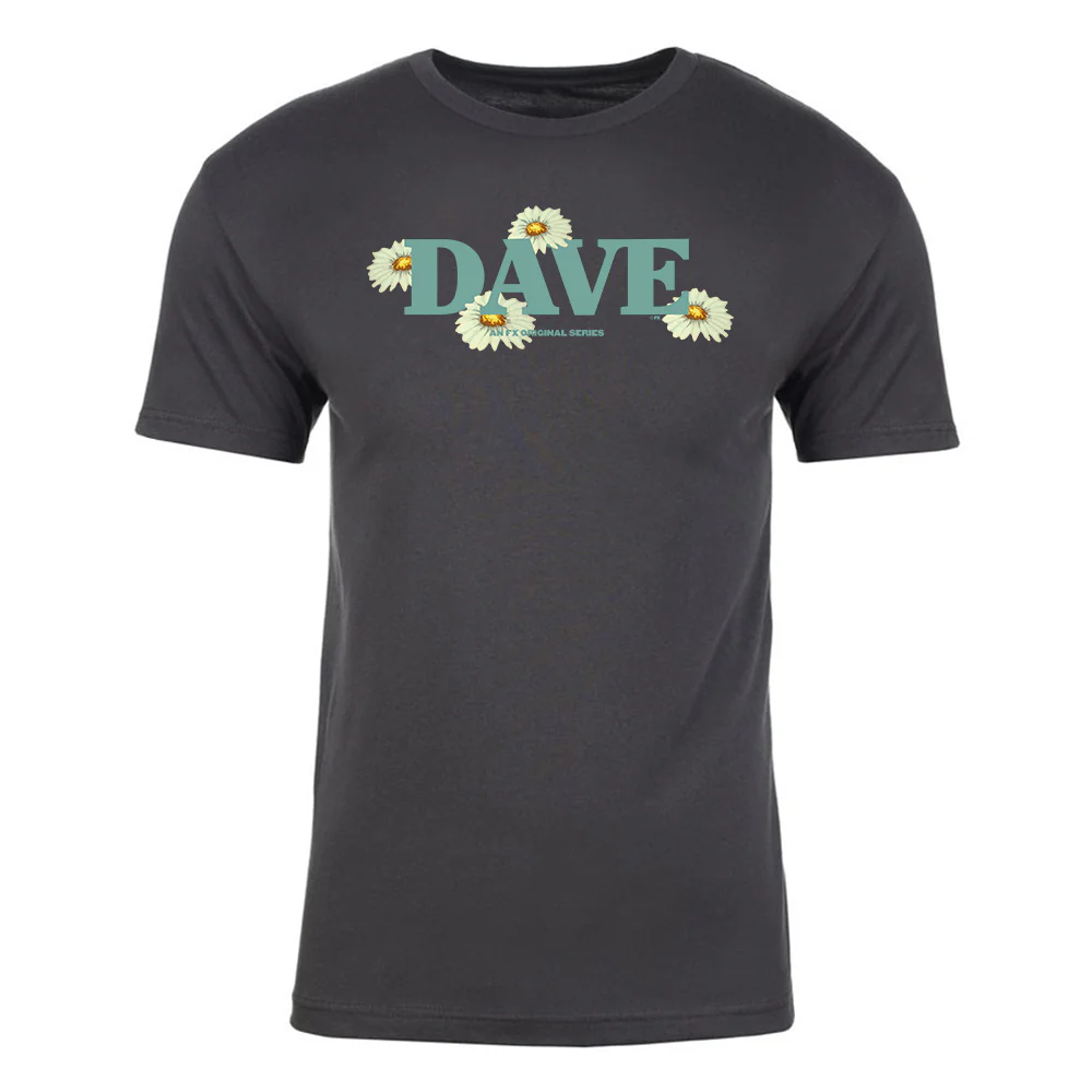 DAVE Flower Logo Adult Short Sleeve T-Shirt - Image 3