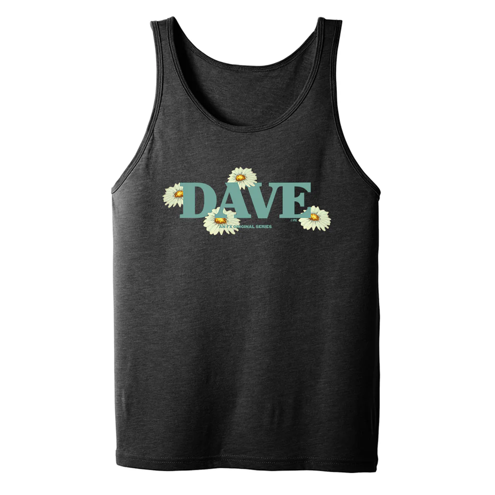 DAVE Flower Logo Adult Tank Top - Image 3