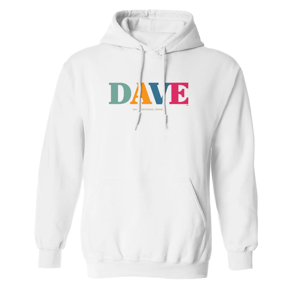 DAVE Multicolor Logo Fleece Hooded Sweatshirt - Image 3
