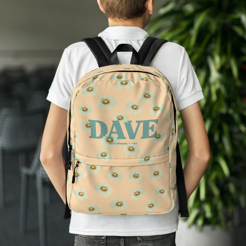 DAVE Flower Logo All-Over Print Backpack - Image 6