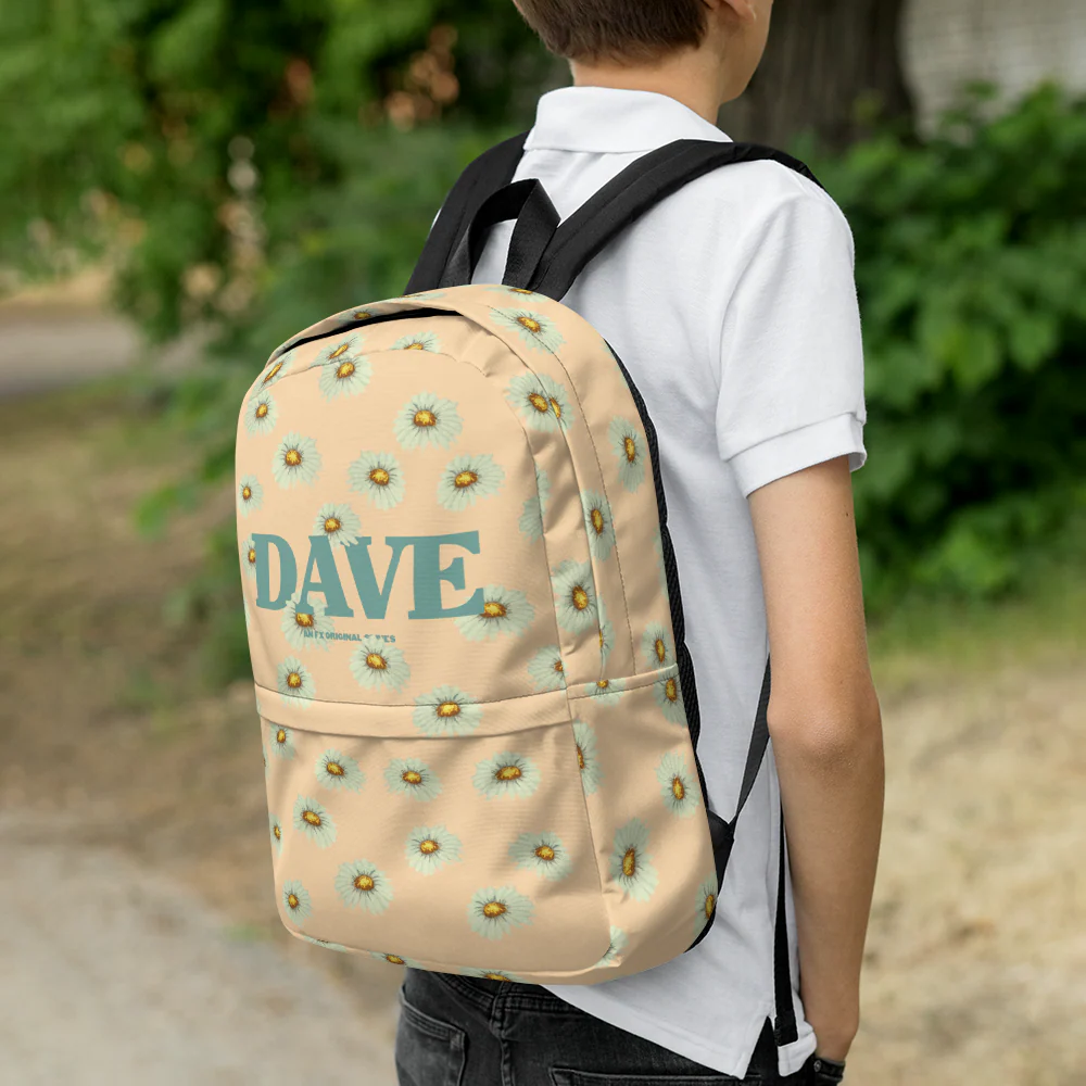 DAVE Flower Logo All-Over Print Backpack - Image 7