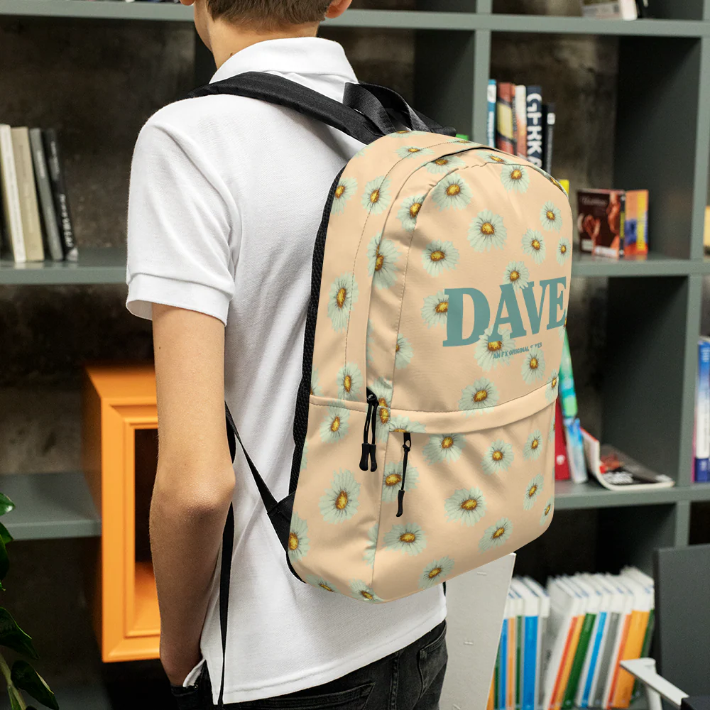 DAVE Flower Logo All-Over Print Backpack - Image 8