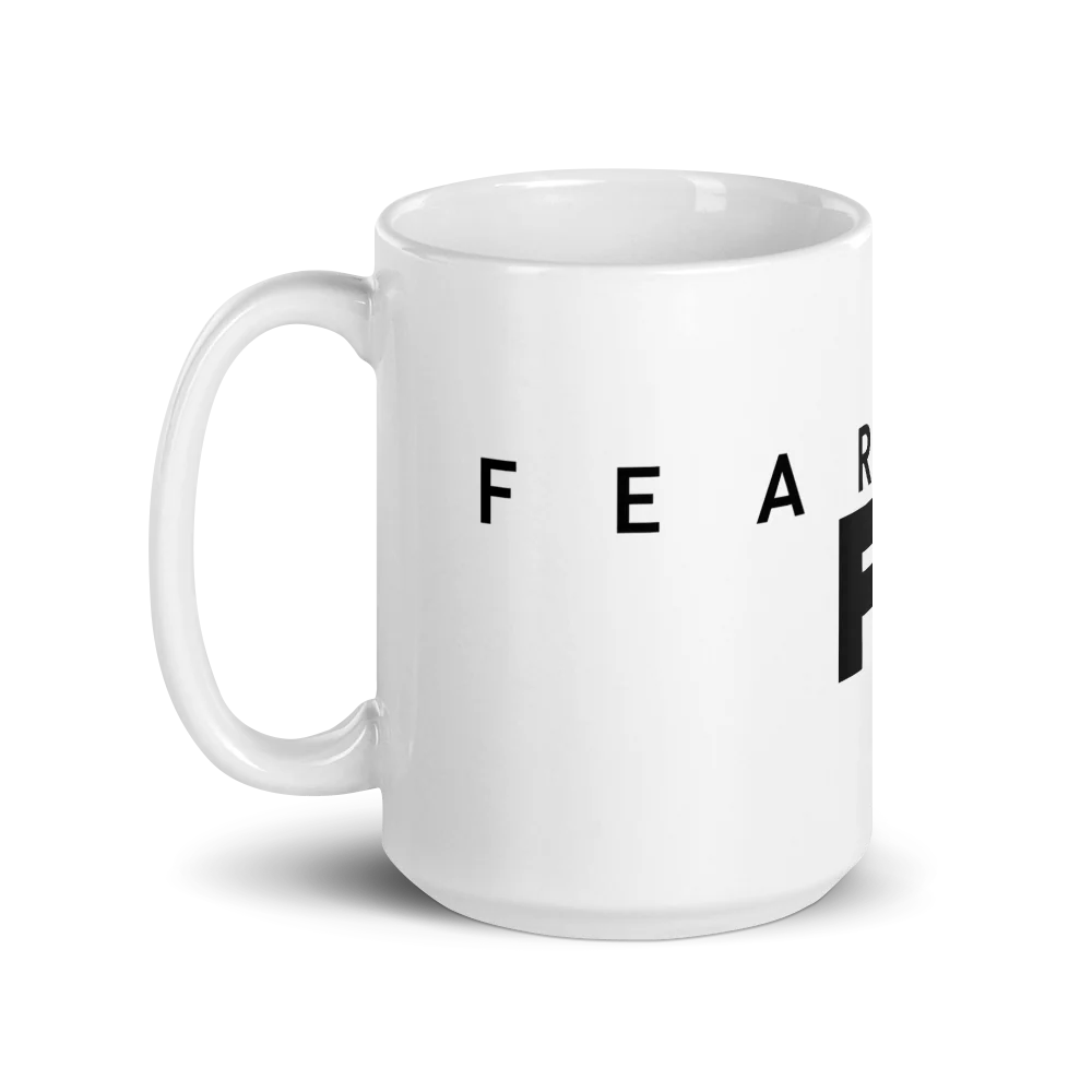 FX Fearless Logo White Mug - Image 4