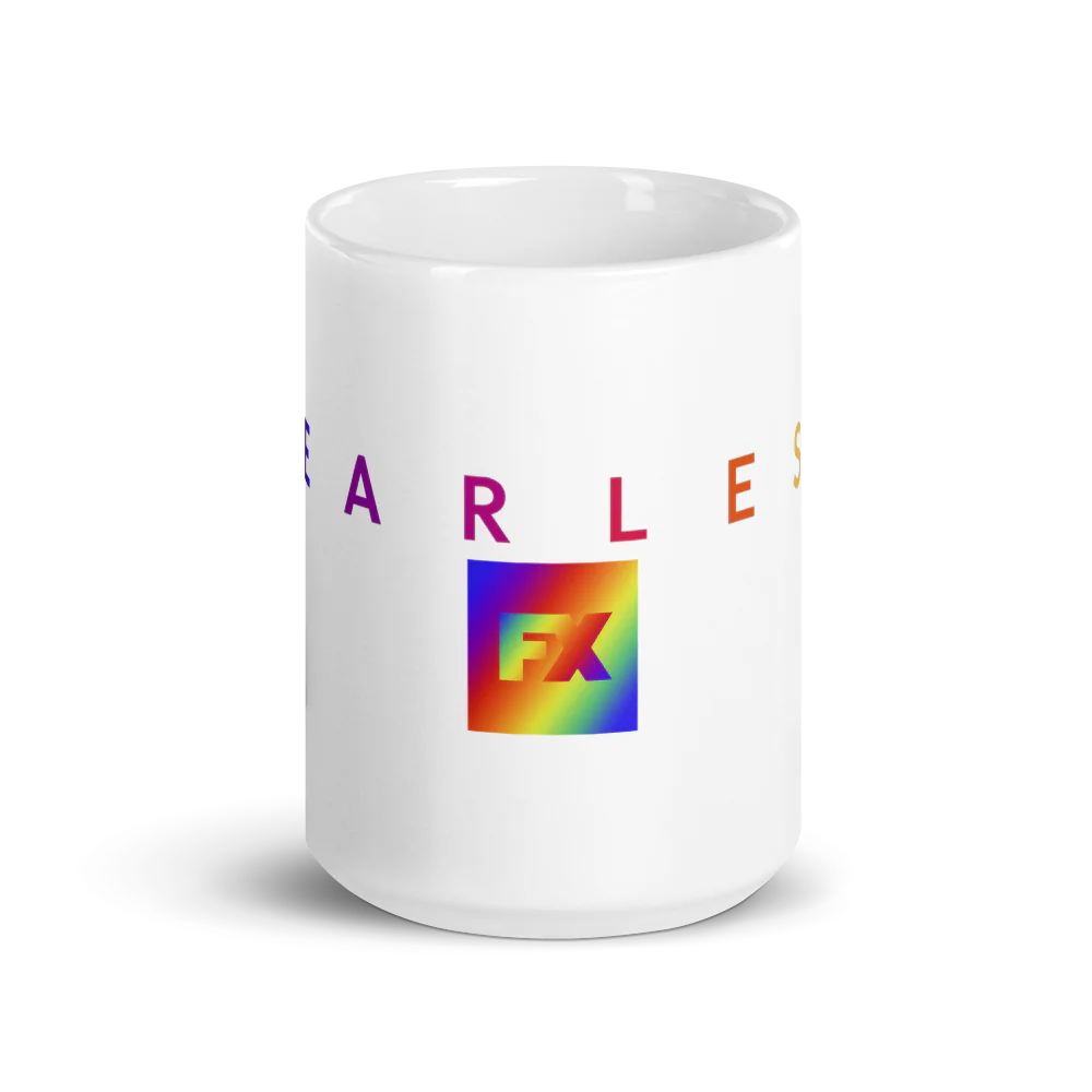 FX Pride Logo White Mug - Image 5