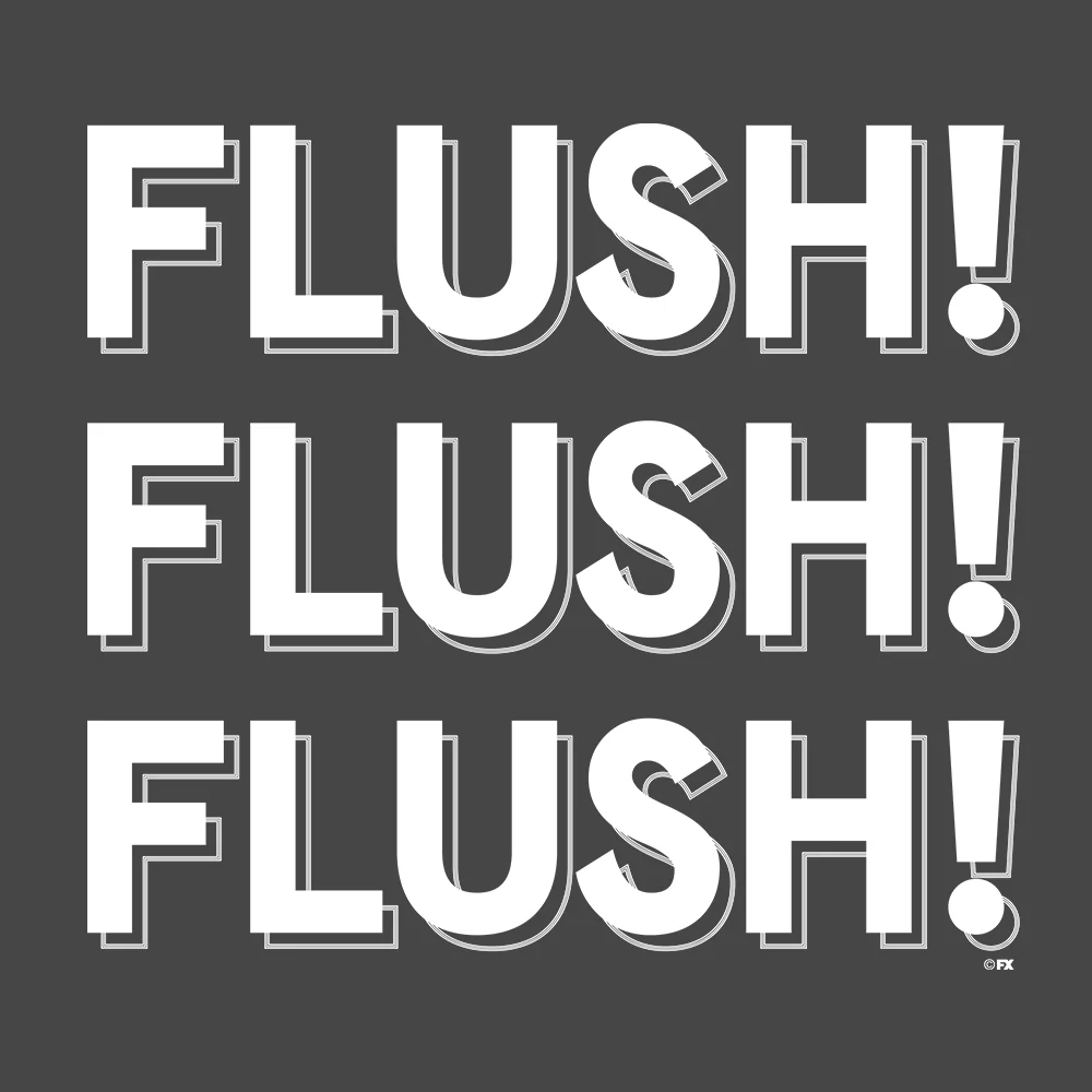 It's Always Sunny in Philadelphia Flush Adult Short Sleeve T-Shirt - Image 2