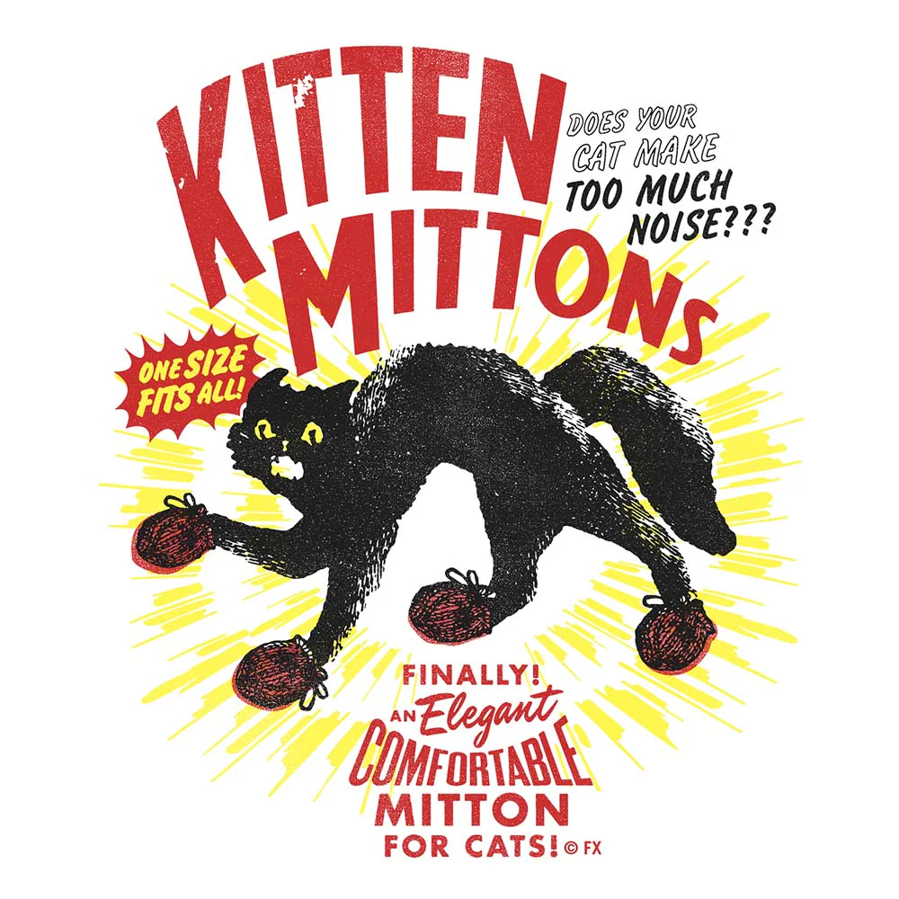 It's Always Sunny in Philadelphia Kitten Mittons Die Cut Sticker - Image 2
