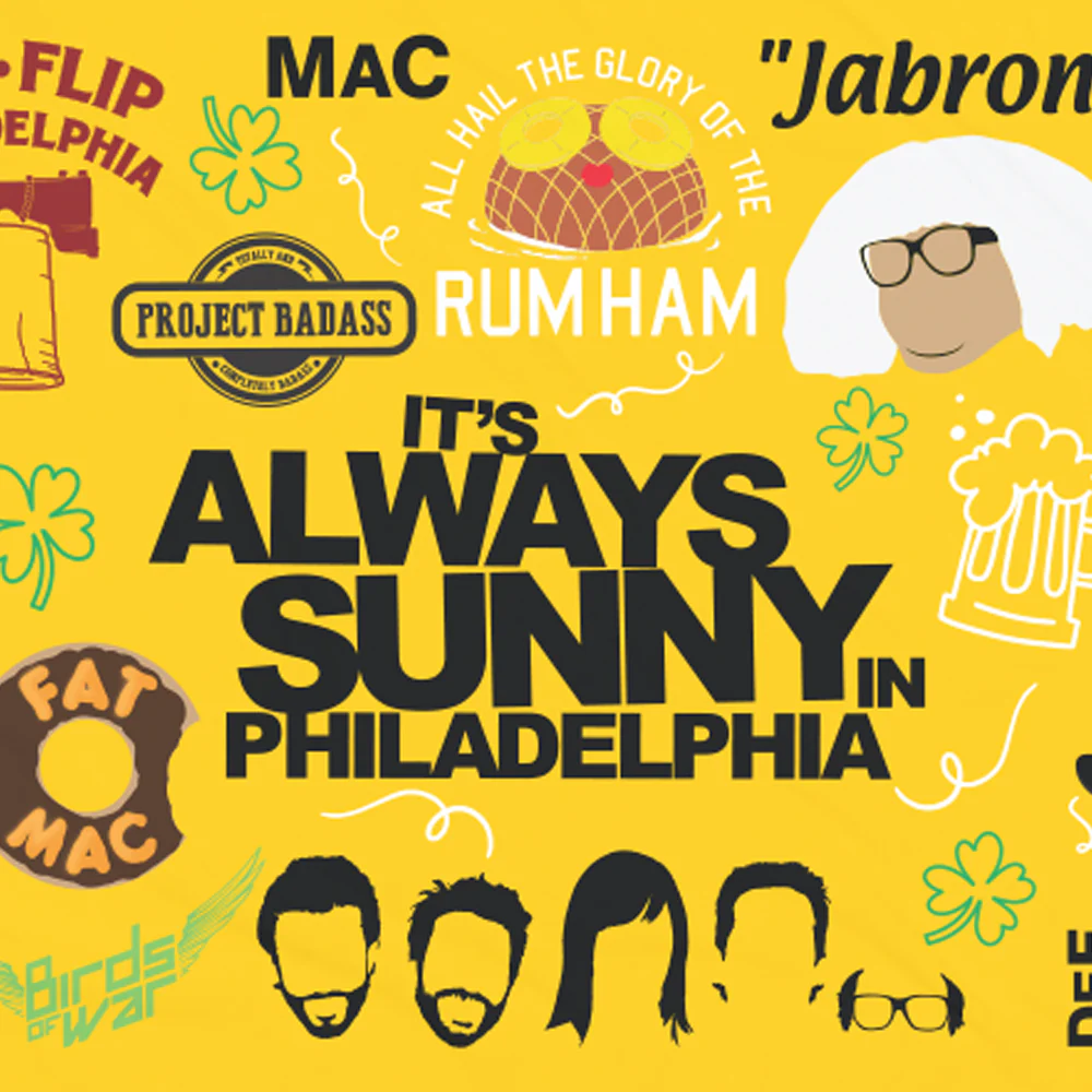 It's Always Sunny in Philadelphia Mash Up Beach Towel - Image 2
