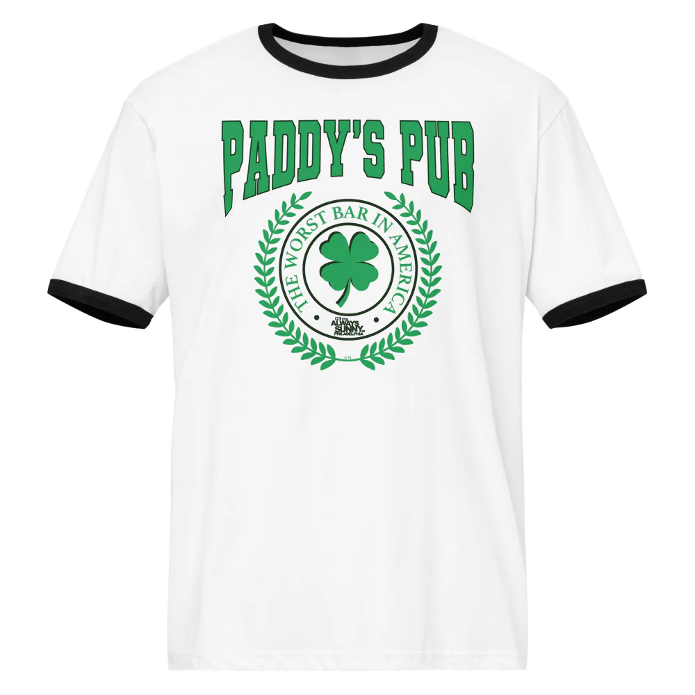 It's Always Sunny In Philadelphia Ringer T-Shirt Paddy's Pub - Image 2
