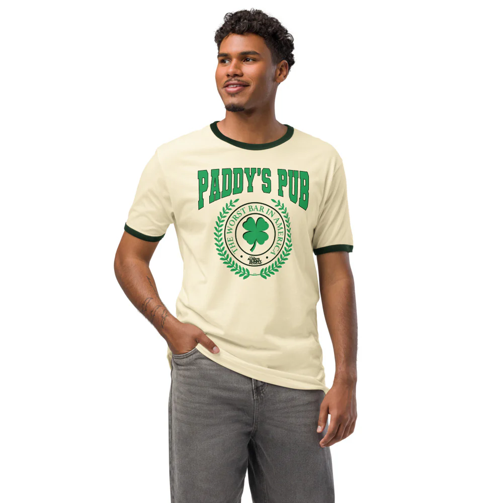 It's Always Sunny In Philadelphia Ringer T-Shirt Paddy's Pub - Image 3