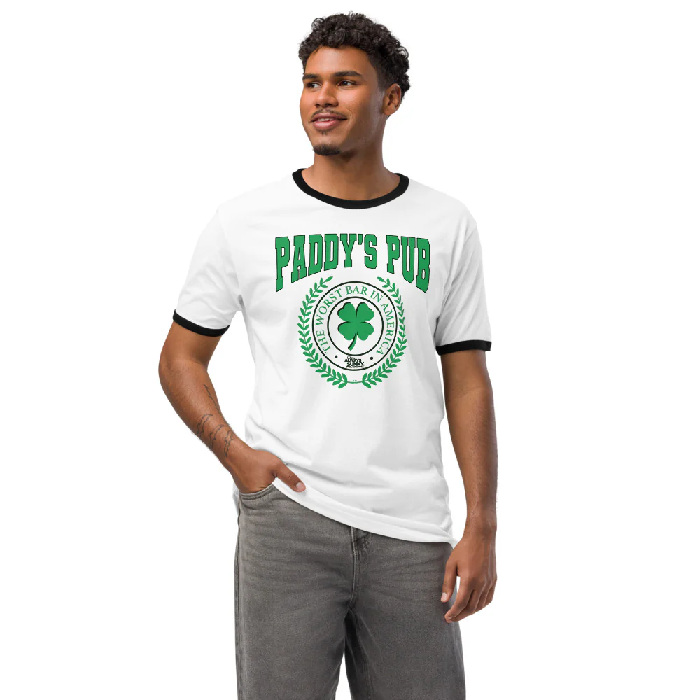 It's Always Sunny In Philadelphia Ringer T-Shirt Paddy's Pub - Image 4