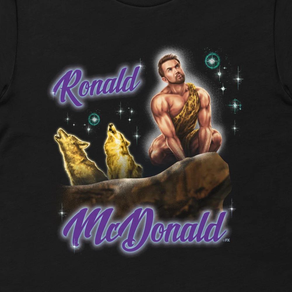 It's Always Sunny in Philadelphia Ronald McDonald Adult T-Shirt - Image 2