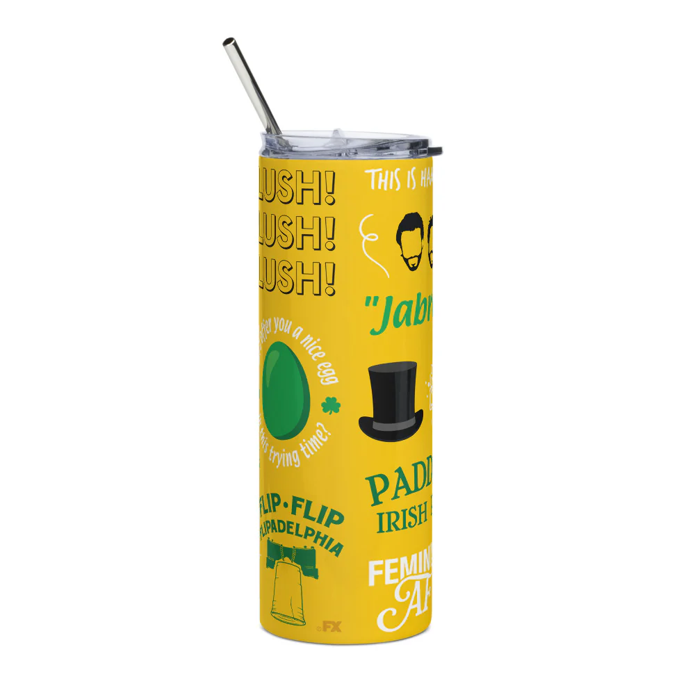It's Always Sunny in Philadelphia Sticker Icons Skinny Tumbler - Image 2