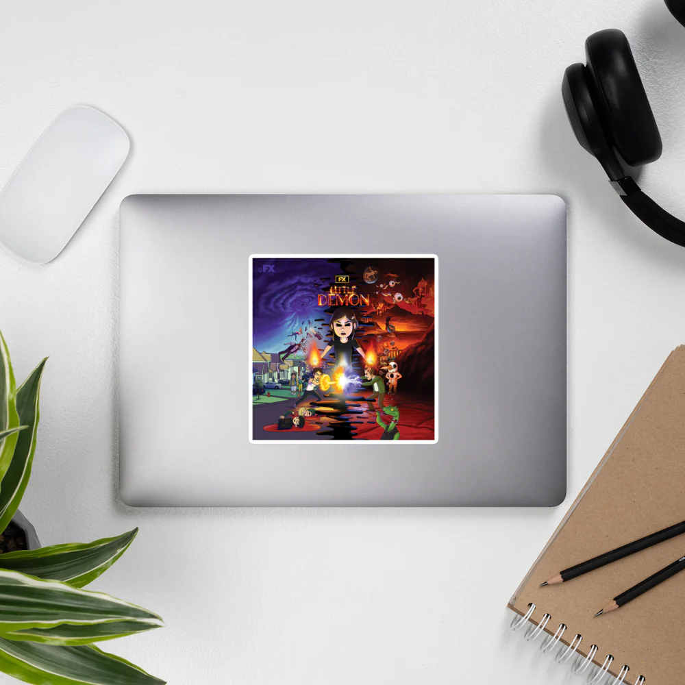 Little Demon Season 1 Key Art Die Cut Sticker - Image 3