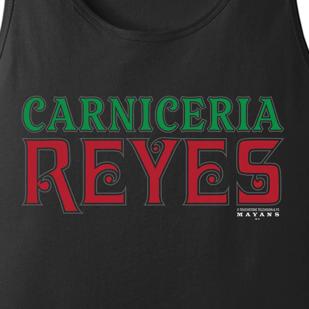 Mayans M.C. Carniceria Reyes Adult Tank Top - Image 2