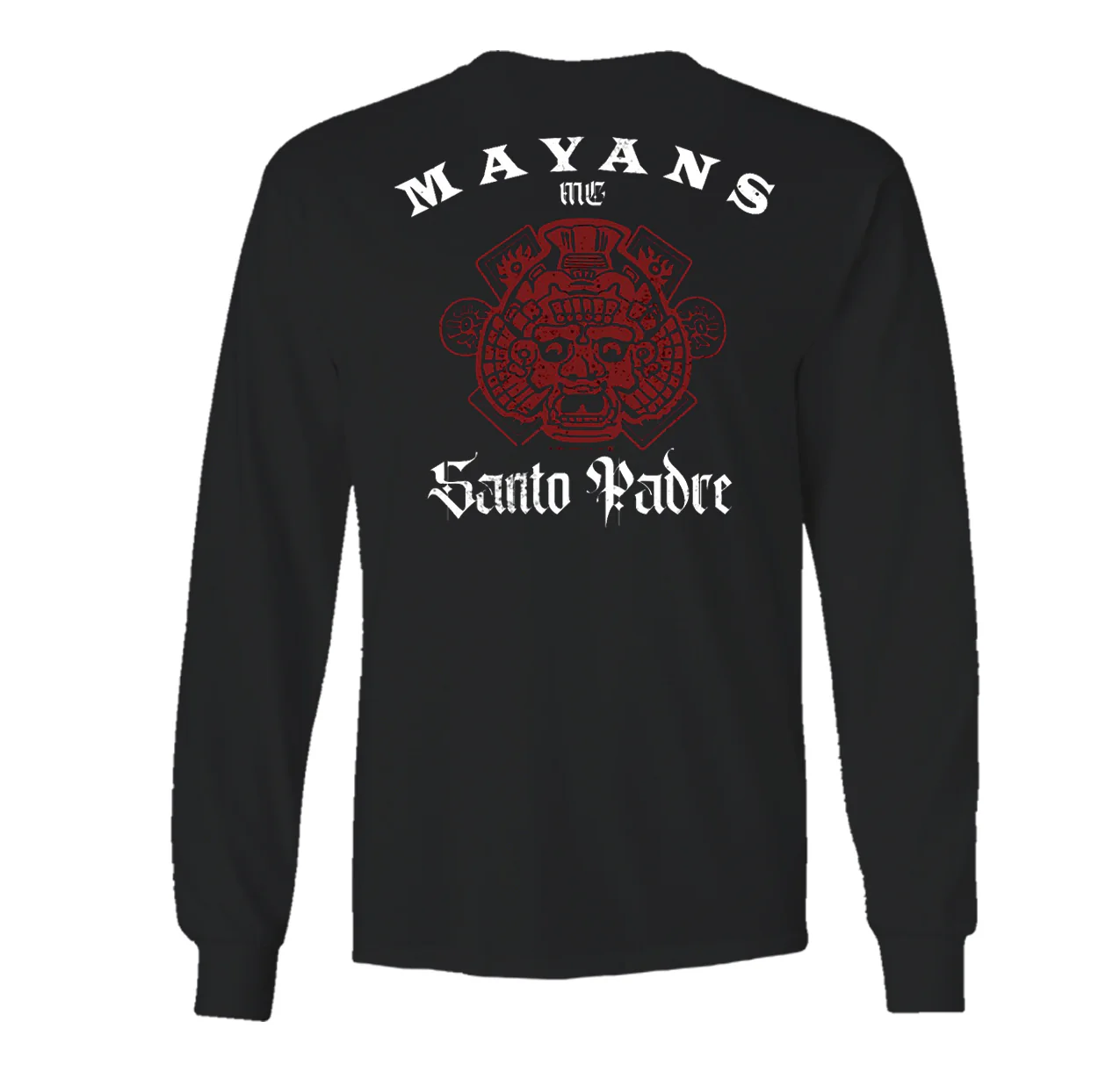 Mayans M.C. Cross Adult Long Sleeve T-Shirt - Image 3