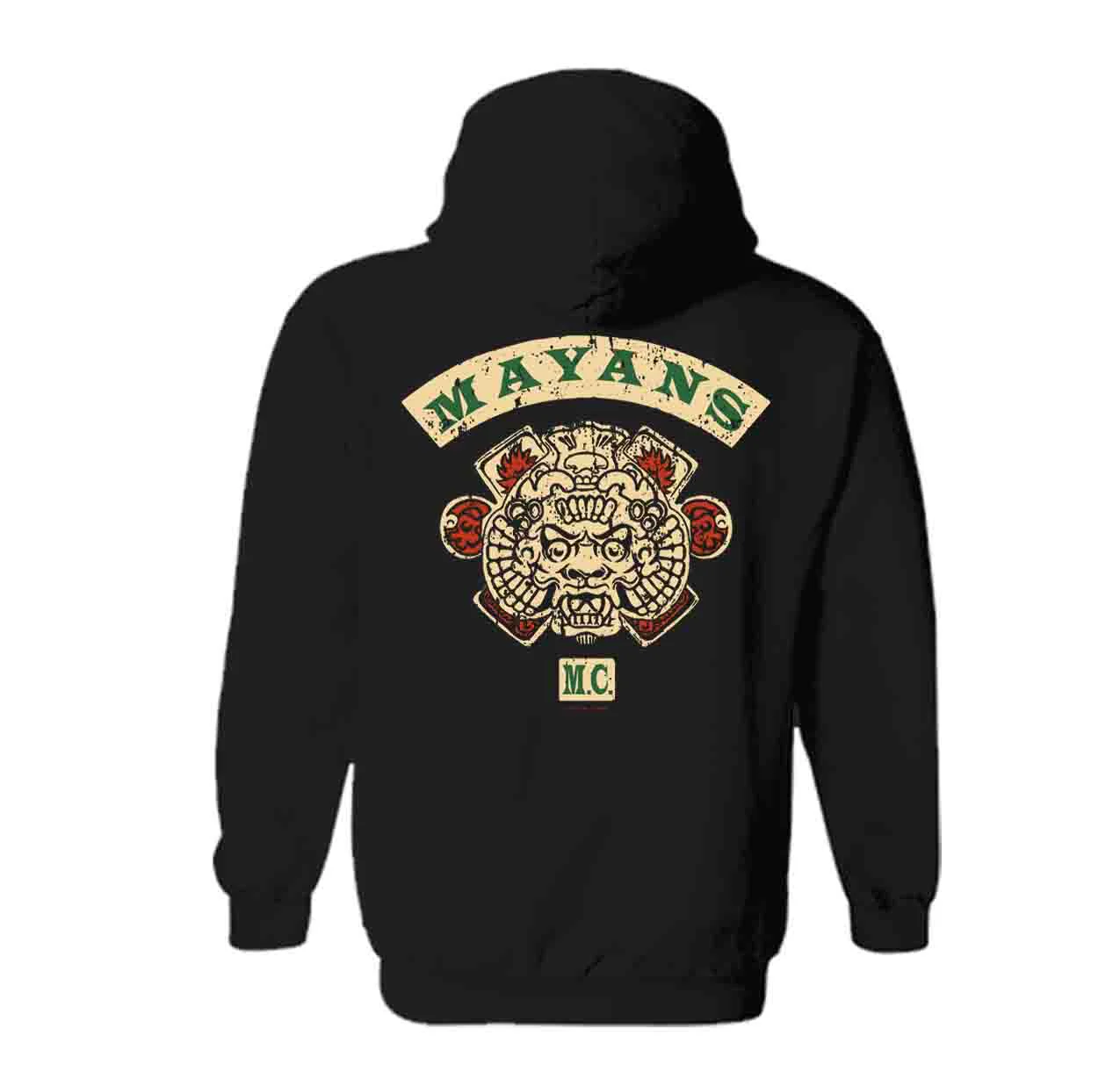 Mayans M.C. Emblem  Fleece Hooded Sweatshirt - Image 3