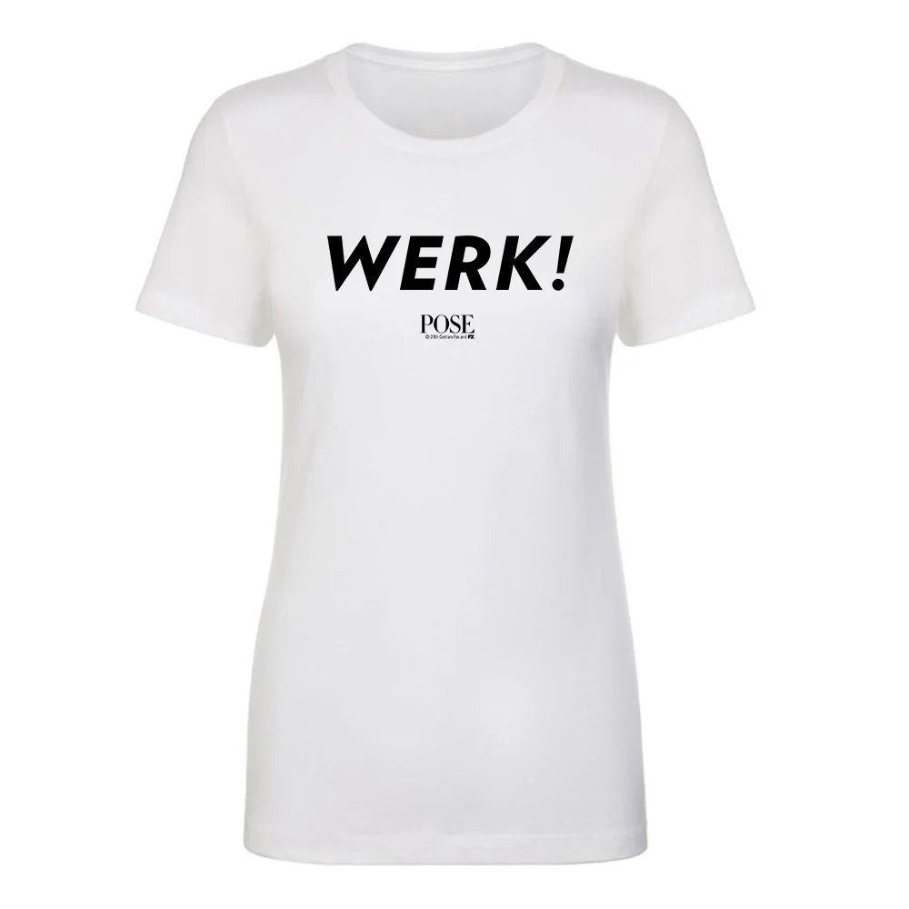 POSE Black & White WERK! Women's Short Sleeve T-Shirt - Image 2