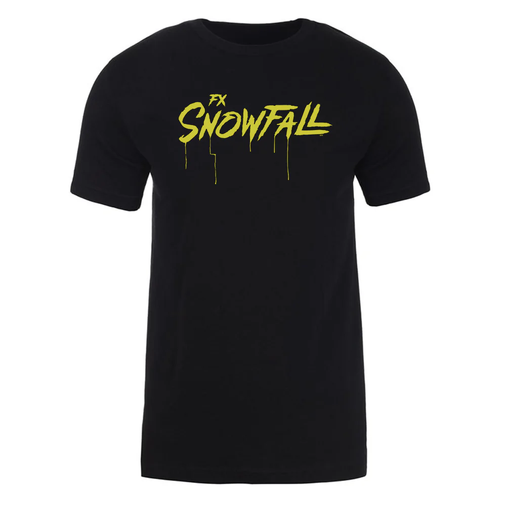 Snowfall Drip Logo Adult Short Sleeve T-Shirt - Image 3