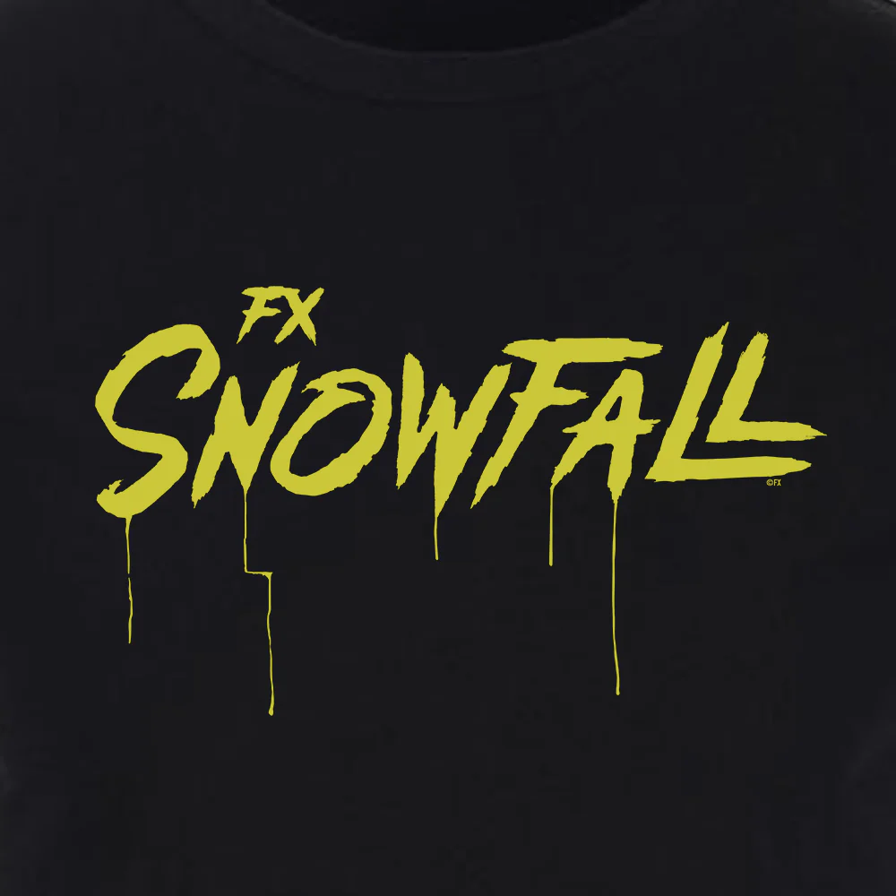 Snowfall Drip Logo Adult Short Sleeve T-Shirt - Image 4