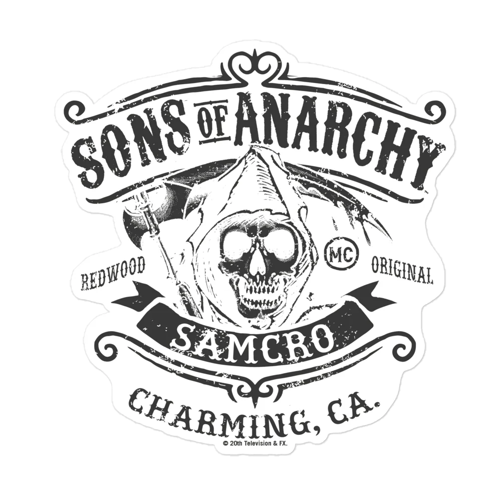 Sons of Anarchy Charming  Die Cut Sticker
