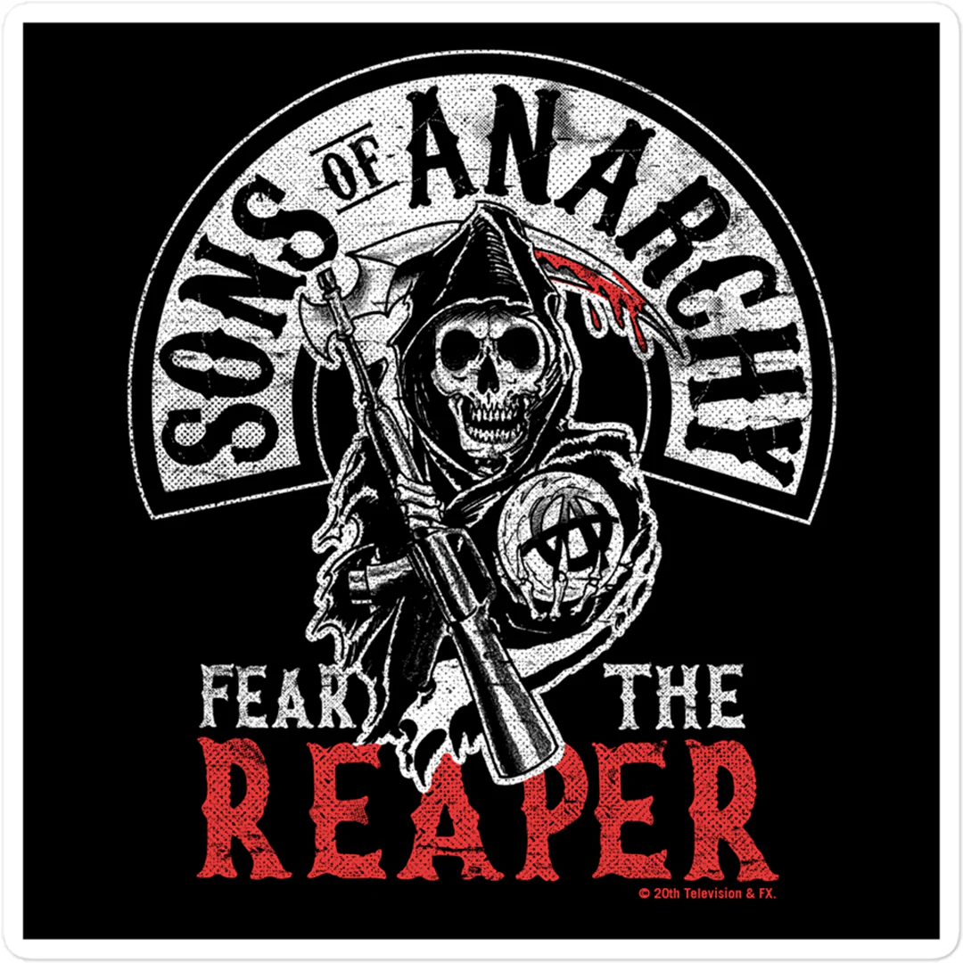 Sons of Anarchy Fear the Reaper Die Cut Sticker - Image 2