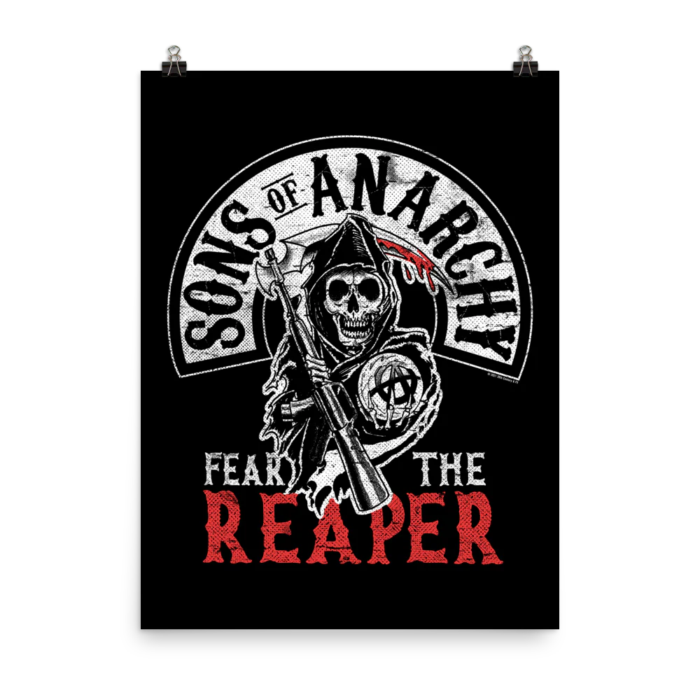Sons of Anarchy Fear The Reaper Premium Satin Poster