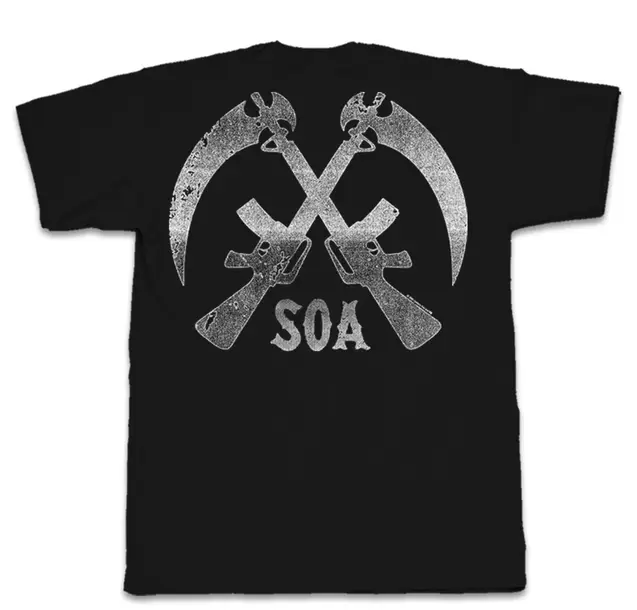 Sons of Anarchy Jax Teller Armed Adult Short Sleeve T-Shirt - Image 4
