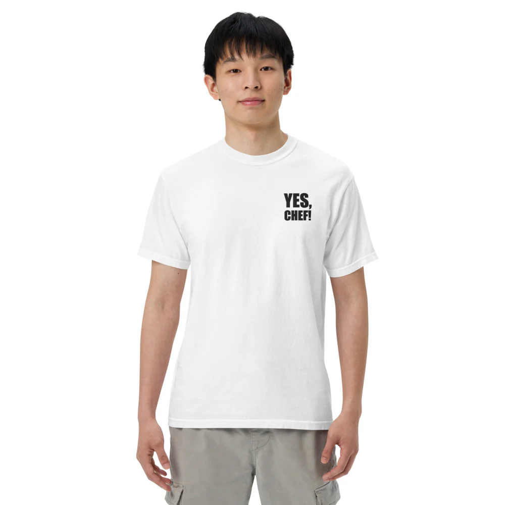 The Bear Yes, Chef! Embroidered Comfort Colors T-Shirt - Image 3