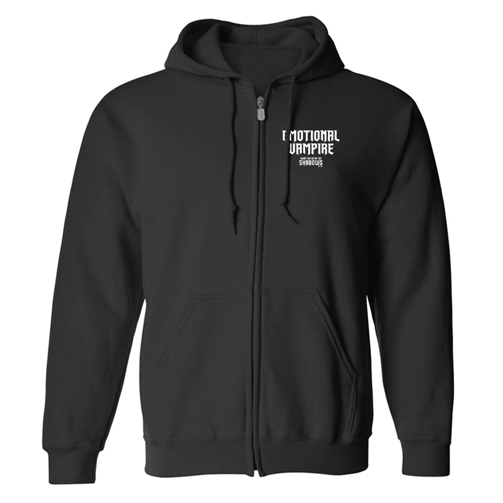 What We Do in the Shadows Emotional Vampire Fleece Zip-Up Hooded Sweatshirt