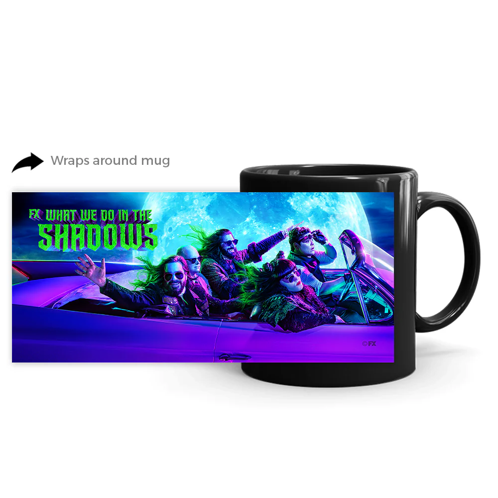 What We Do in the Shadows Season 3 Car Key Art Black Mug