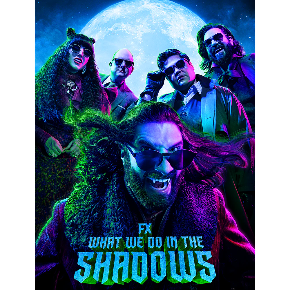 What We Do in the Shadows Season 3 Moon Key Art Sherpa Blanket - Image 3