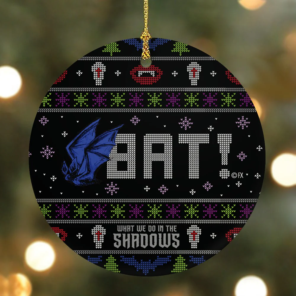 What We Do in the Shadows Ugly Sweater Double-Sided Ornament - Image 3